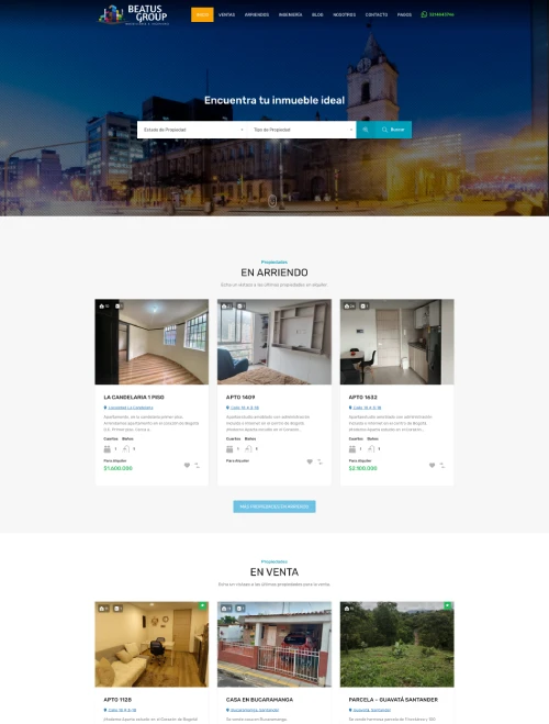 Diseño Pagina Web Inmobiliaria