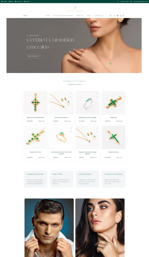 Diseño Web Joyería